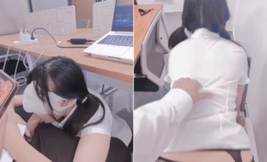 海角反差婊-【胡九萬（原小芳姐姐）】無毛九萬被粉絲在辦公室爆艹口交內射各種近距離拍攝抽插內射